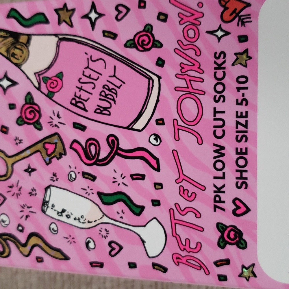 Betsey Johnson 7 pack Low Cut socks sz 5-10.  New - Picture 7 of 9